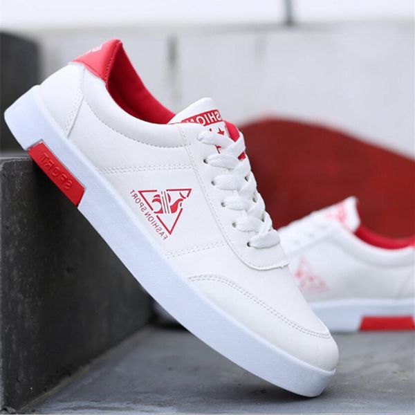 

2019 ot men's shoes sneaker new small white shoes men's black and white pu casual wild fashion classic