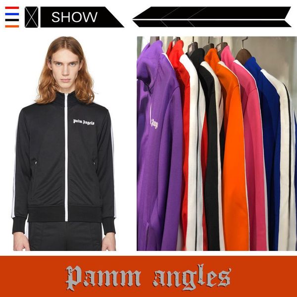 

The European and American Popular Logo PALM ANGELS Tracksuit Casual Sports Stand Collar Jacket Men and Women Designer Pants