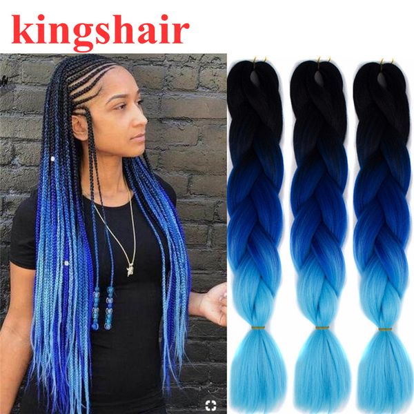 2020 24 Inch Jumbo Braid Ombre Synthetic Braiding Hair