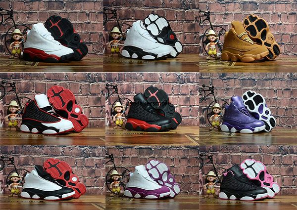 

online boys girls 13 kids basketball shoes children 13s 13 playoff sports shoes toddlers birthday gift youth kids sports, Black
