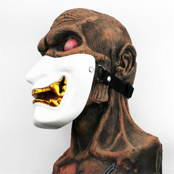 

movie vintage japanese buddhist evil oni noh hannya mask halloween party costume horror ghost face mask half face mask toys