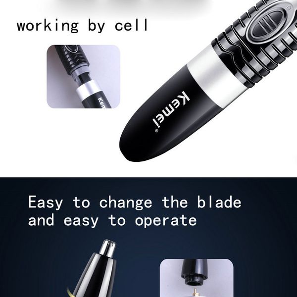 

kemei pg500 3in1 nose ear hair trimmer face hair removal shaver coupe-narine trimmer eyebrow trimmers uqcth