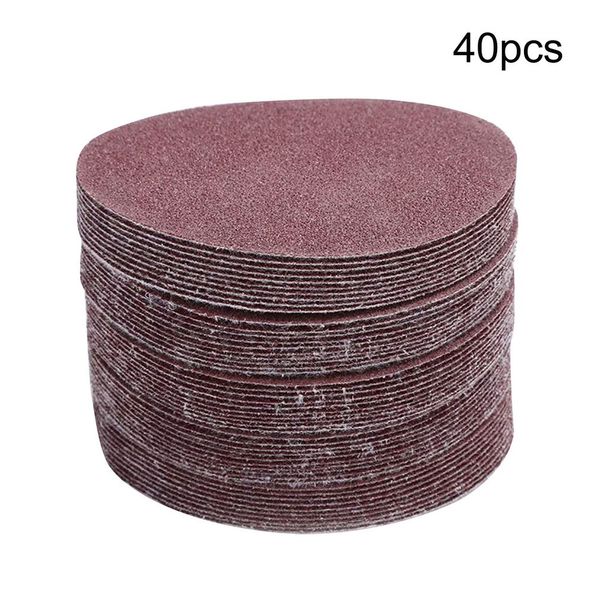 

40pcs 5 inch 125mm sanding disc round sandpaper polishing disk sand sheets 60-180 grit for polishing cleaning tool