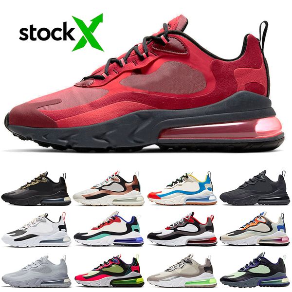 

red and grey 270 react luxury cushions running shoes camo futures stock x 27c cream blue bauhaus blue men women fashion designer sneakers