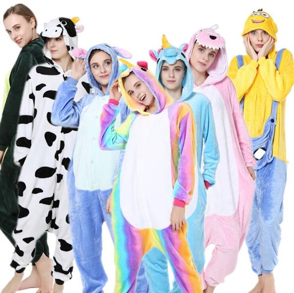 

мужская взрослых зима единорог пижамы животных пижамы наборы сексуальная капюшоном домашняя одежда фланель пижамы женский милый мультфильм п, Blue;gray