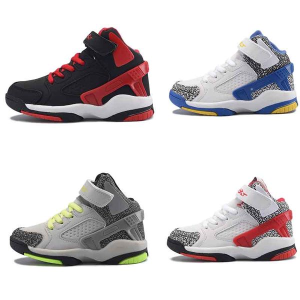 

дети дизайнер баскетбольной обуви детская спортивной обуви кроссовки черный белый детские младенческой sneaker дети спортивная обувь для дев, Black