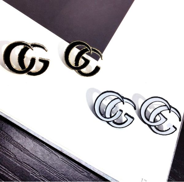 

2020 popular fashion personality alphabet cool girl earrings wild skirt jeans, Golden