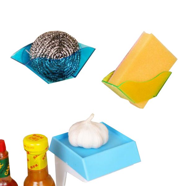 2019 Kitchen Cleansing Brush Holders Dishcloth Sponges Holder Drying Rack Toilet Sink Suction Scrubbers Plastic Soap Storage From Mygogo 1 16