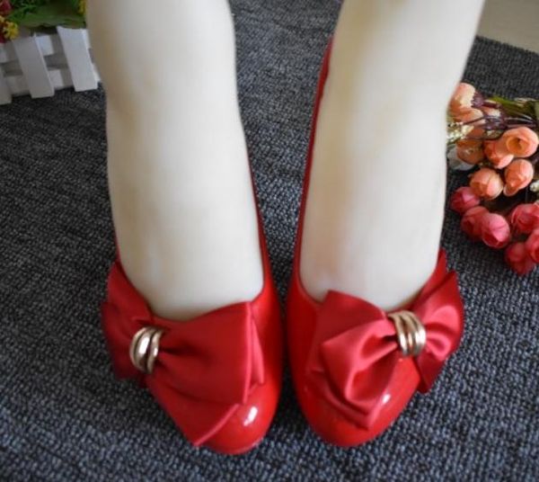 

2019 water drill women's shoes in spring and autumn with new style flat bottom and fine heel bowknot shoes heel 3cm ,5cm,8cm, Black