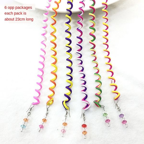 

gakxc soft pottery children's machine hair braiding fashion cool pendant pendant tool tools braid braid weaving spiral cartoon hair bra, Slivery;white