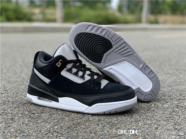 

2019 authentic 3 tinker black ck4348-007 3m reflective men basketball shoes sports sneakers outdoor with original box