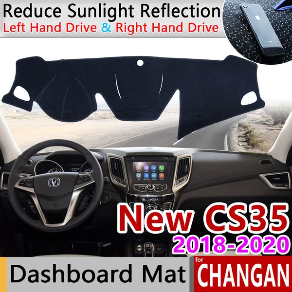 

for changan new cs35 2018 2019 2020 anti-slip mat dashboard cover pad sunshade dashmat protect carpet anti-uv car accessories cs