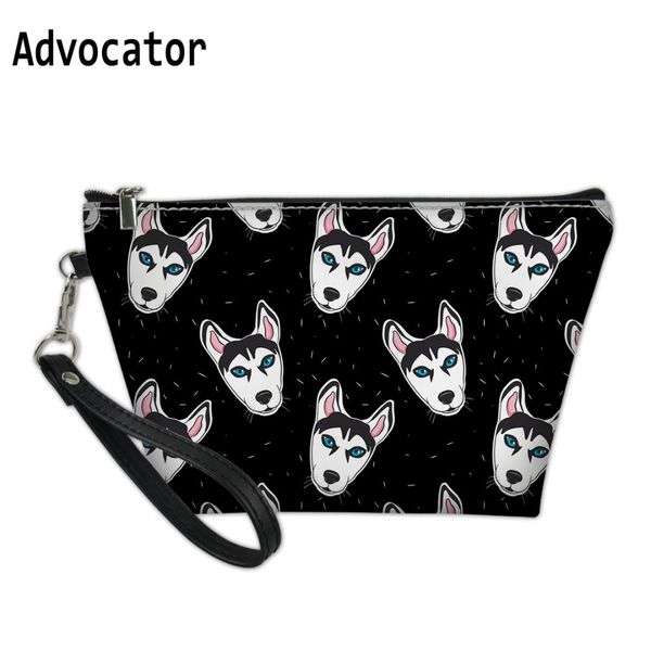 

advocator husky pattern cosmetic cases toiletry bags women makeup pouch travel organizer handbag cosmetiquero mujer mochila