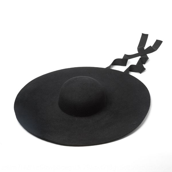 

light cornice cap cornice cap dome belt woolen woolen big eaves hat stage show concave shape big hat, Blue;gray