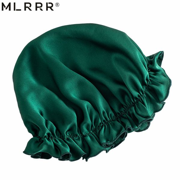 

mlrrr 100% silk hair headwear nightcap multicolor, Blue;gray