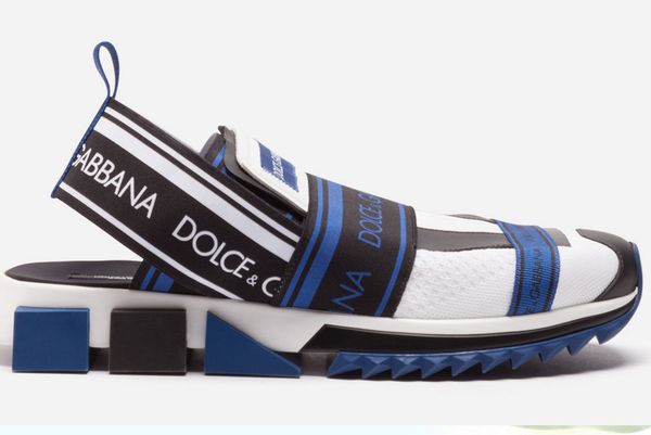 

Newest Branded Men Colorful Knit Sorrento Sneaker Sandal Designer Women Mesh Upper Stretch Bands Rubber Sole Casual Shoes Slide Sandal