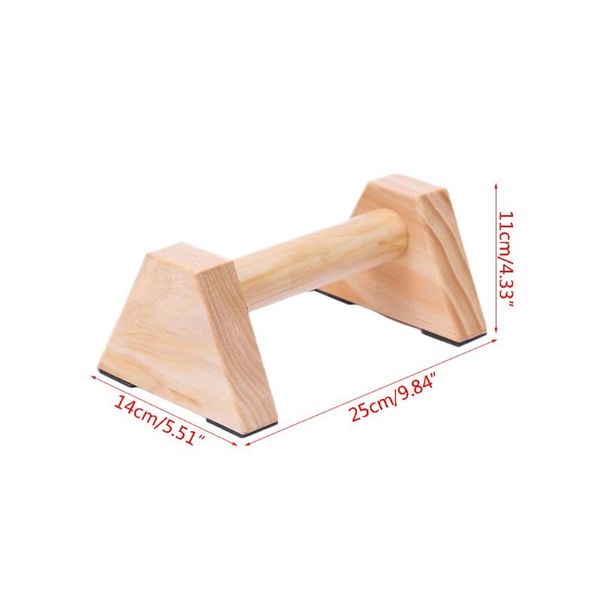 

pine wood set of 2 pcs beautiful smooth non-slip push-up stand handle yoga & gymnastic training tool accessories push-ups stands