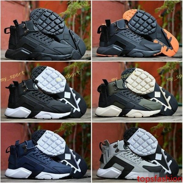 

новый воздушный huarache 6 х акроним города в середине кожаные высокие верхние huaraches кроссовки мужчин спортивные кроссовки huraches своб