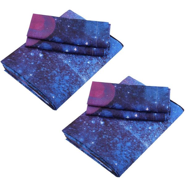 

2 types 100% polyester duvet cover reactive printing starry sky pattern three-piece set
