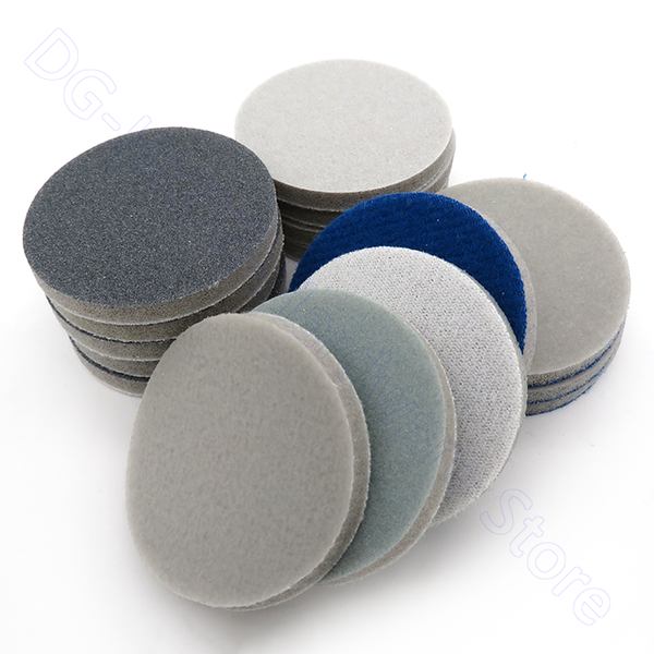 

flocking sponge sandpaper 2 inch round self-adhesive back 300-3000 grit dry water sanding paper polishing grinding tool 5-10pcs