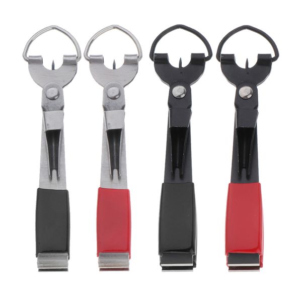 

4x multi-functional fishing line nipper cutter quick nail knot tying tool accs