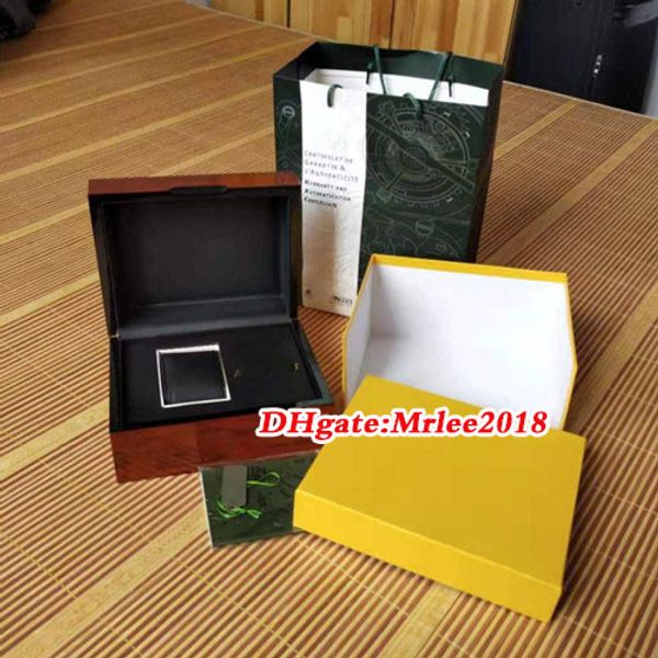 

upgrade version box papers wood original box royal oak boxes gift box mens watches wooden boxes watch wristwatch men watch boxes, Black;blue
