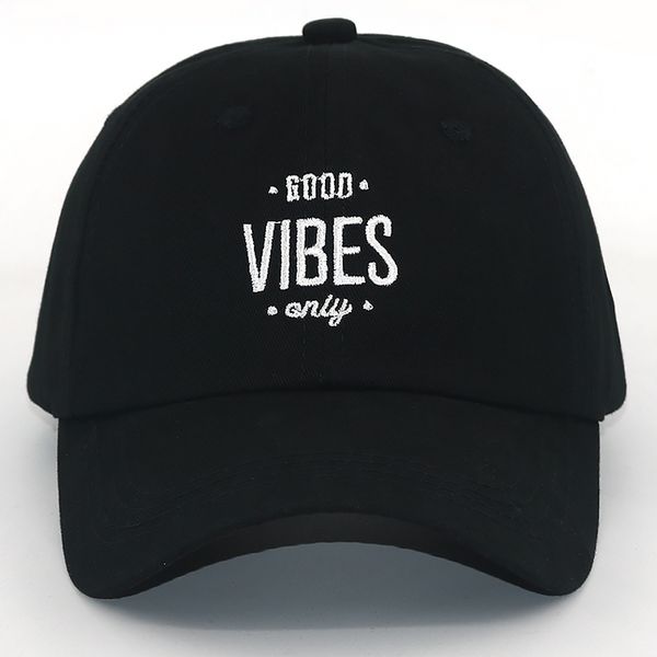 

new good vibes only embroidery cap 100% cotton soft snapback baseball caps adjustable fashion hip hop dad hat wholesale, Blue;gray