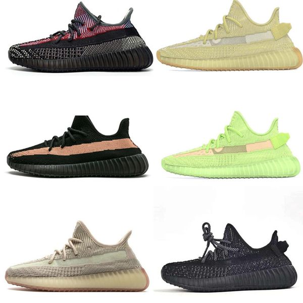 

2020 new kanye west cinder tail light earth running shoes desert sage marsh linen flax sulfur yeshaya yecheil black men women v2 sneakers