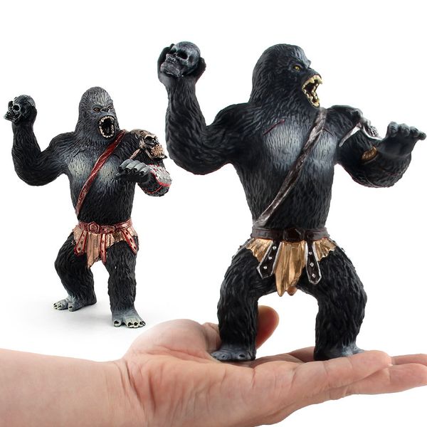 

animal model chimpanzees soldier model toy jungle wild animal ornaments model
