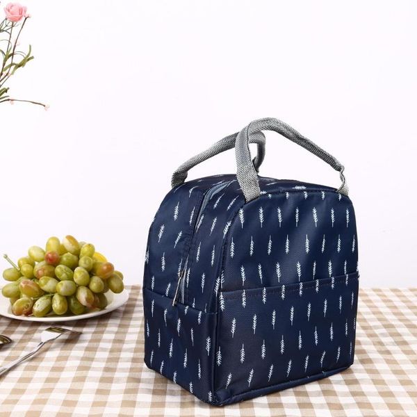 

bento bag lunch box tote flamingo pattern oxford waterproof kitchen storage handbag functional beautiful picnic storage bag