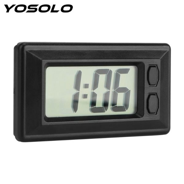 

yosolo auto watch interior accessories vehicle decoration self-adhesive car lcd digital display clock car ornament car-styling