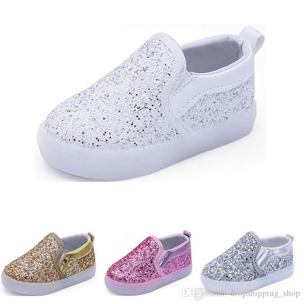 

2019 new kids shoes running shoes black gold silver white 2019 boys girls cute athletic sport sneaker size 21-30, White;red