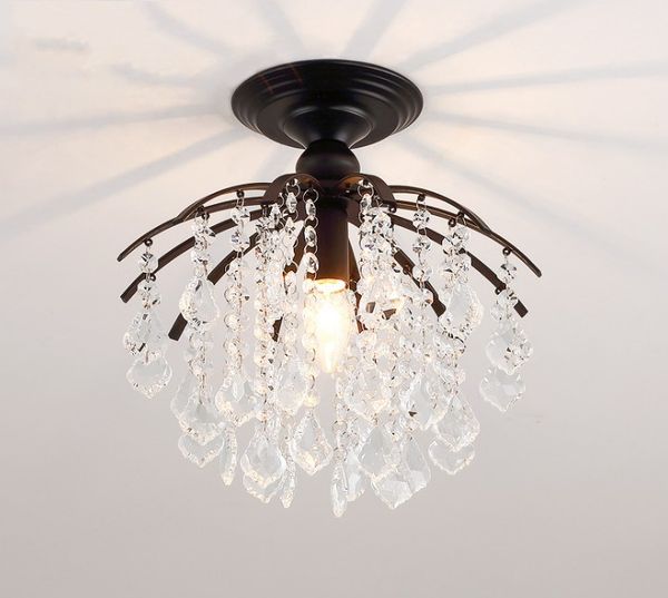 Small Crystal Chandelier Lighting For Bedroom Study Room Ceiling Chandeliers Gold Black Lustre Cristal Light Fixtures Llfa Girls Room Chandelier