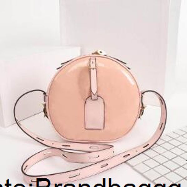 

classic women handbag flowers patent leather letters wristlet round cakes banquet shoulder bags women purse clutch crossbody bag
