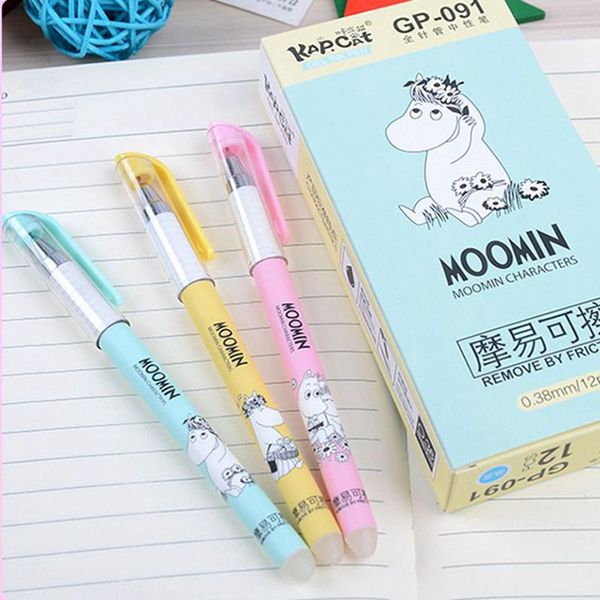 

12pcs gel pen rewritable pen blue/black magic gel school office writing supplies student stationery