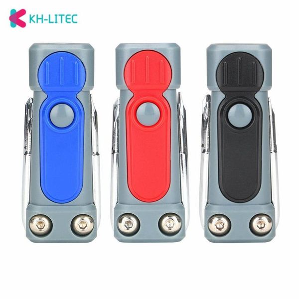 

portable lanterns 6 in 1 multifunction led steel use lr44 button battery powered torch multi screwdriver for camping travel