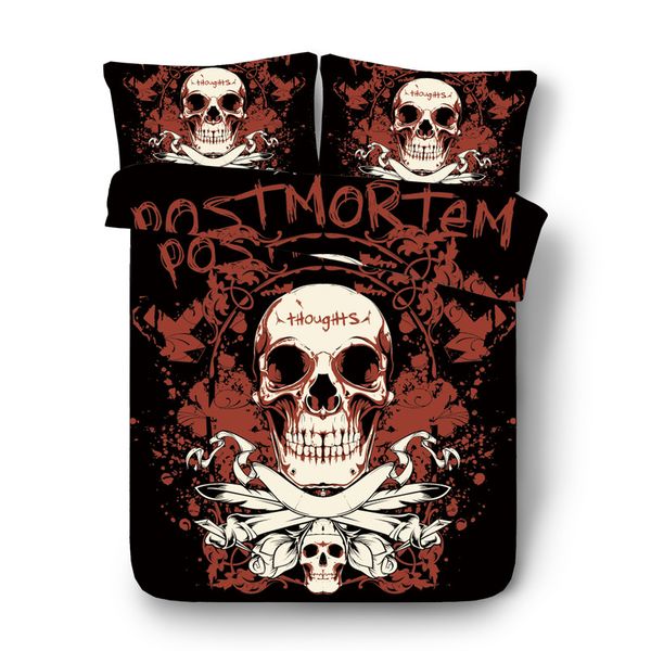 

3d mask of beauty comforter bedding sets 3d print sugar skull design king size duvet cover set queen full size 200x200 bed set