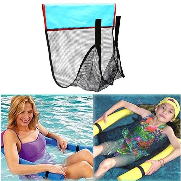 

1pcs floating pool лапша net sling mesh float стул net для бассейна party дети взрослых diy кровать сиденья водной релаксации