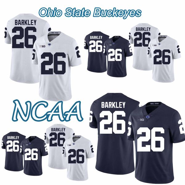 

NCAA Penn State Nittany Lions 26 Saquon Barkley 18 19 NEW Rose Bowl Jerseys TOP quality
