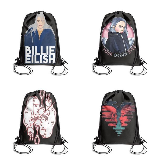 

billie eilishfashion cinch belt backpack, design pop personalized durable and convenient string package, suitable for outdoor eilish
