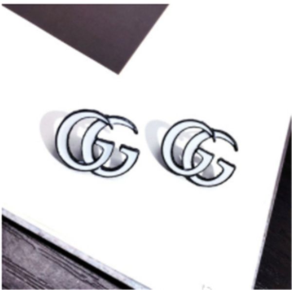 

серьги дизайнерские 2020luxury с красной 22white зеленый камень женщины1 стержня ювелирных изделий письмо серьги с кристаллом для партии, Golden;silver