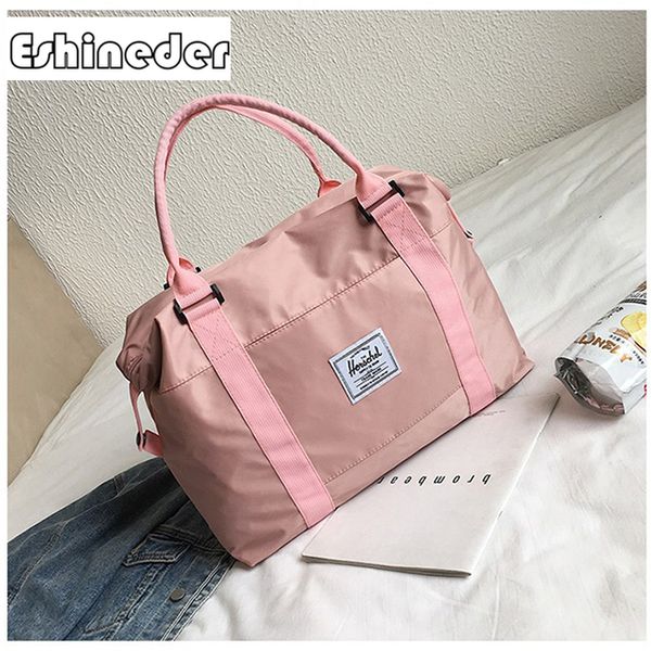 

eshineder 2019 мода мужчины женщины оксфорд ткань дорожная сумка большая спортивная сумка с влажной и сухой изоляцией сумка для багажа