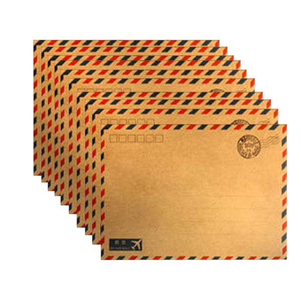 

10 лист горячий кофе крафт воздушной почты конверт открытки стационарные хранения бумаги