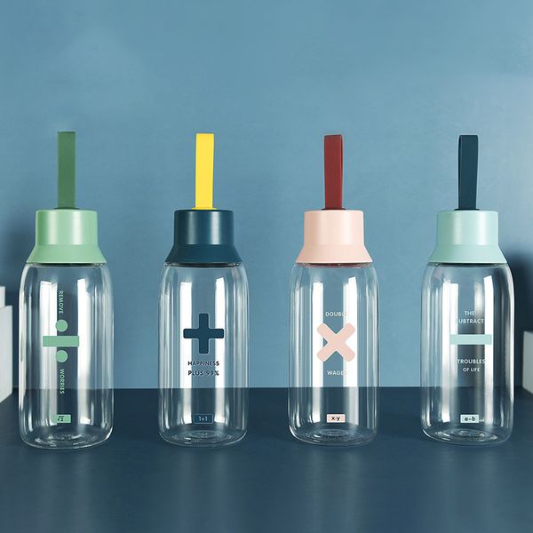 

water bottle 500ml plastic drinkware tour outdoor sport school leak proof seal gourde climbing water bottles