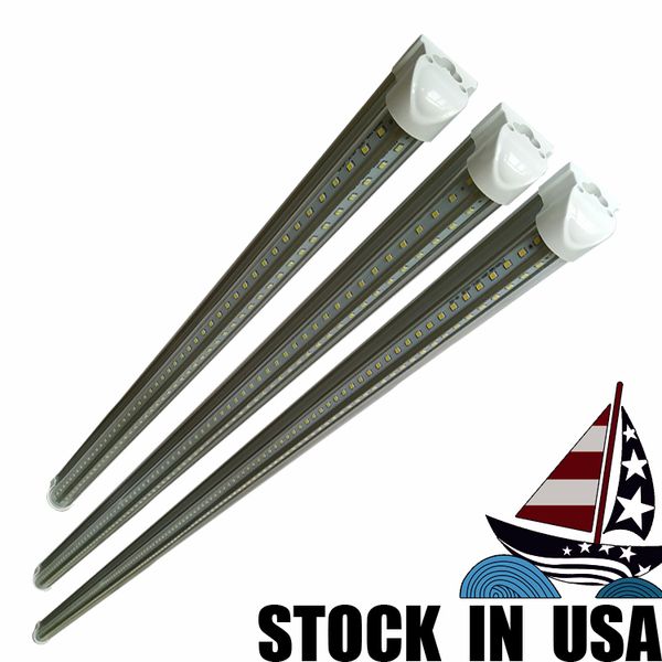 

t8 v-shaped led tube lights 4ft 36w 5ft 45w 6ft 52w 8ft 72w 2.4m integrated cooler door led fluorescent tube light led pcb light