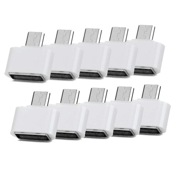 

10 pcs micro usb male to usb 2.0 adapter otg