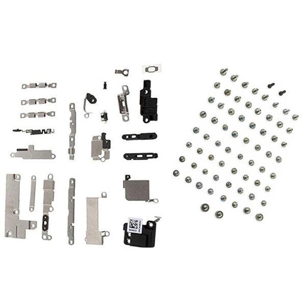 

10set full set small metal internal bracket kits metal shields & holding brackets + full set screws for iphone 7 7