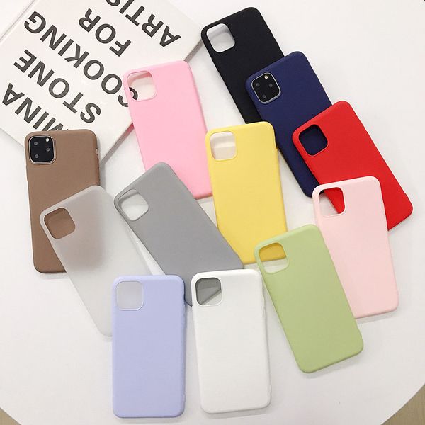 

creative new black matte case for color candy apple iphone 11 case soft protection