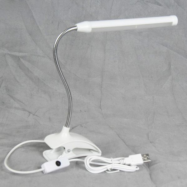 

usb led desk lamp with clip flexible table lamp 13leds for bedside book reading study office work children night light