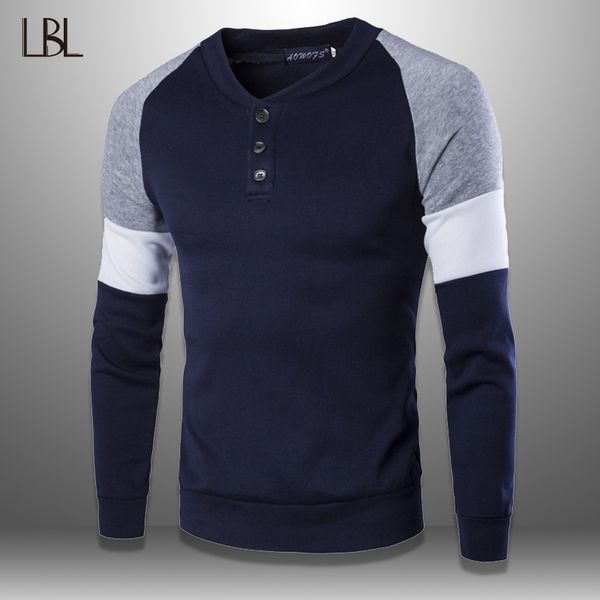 

outwear men sweater slim fit knittwear casual pullover male v-neck patchwork sweater men pull homme fitness clothing 2019, White;black